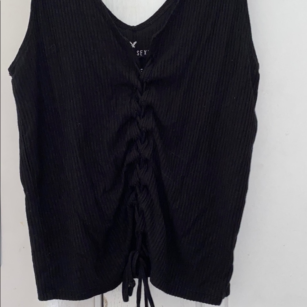 Front lace up tank top